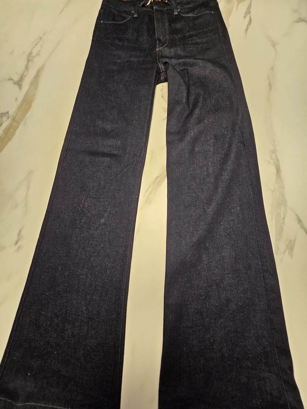 PAIGE Leenah Wide Leg Jeans in JOLENE Dark Wash Sz 28